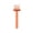 Orange, variant on 2 in 1 Hair Brush Cleaner Tool Double Sided Comb Pick with Bristle Removes Hair Debris from Brushes Combs Ergonomic Grip
