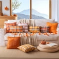 thumbnail image 3 of Pumpkin Fall Orange Throw Pillow Covers 18 x 18, Set of 1 Soft Plush Couch Sofa Pillows Cushion Covers Cases, 3 of 7