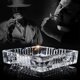 thumbnail image 4 of Large Glass Ashtray for cigarette cigar , Clear Crystal Ash trays Outdoor Glass Spuare Ashtrays (7x7inch), 4 of 5