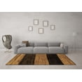 thumbnail image 3 of Ahgly Company Indoor Rectangle Abstract Brown Modern Area Rugs, 2' x 4', 3 of 4