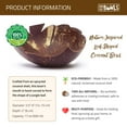 thumbnail image 3 of Rainforest Bowls Leaf Coconut Bowl 4-Pack, 3 of 3