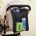thumbnail image 4 of Linen stroller bag hanging from the back of the baby stroller, 4 of 5