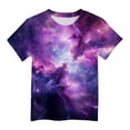 thumbnail image 4 of Shadoumai Toddler Girl Shirts Letter Print Round Neck Short Sleeve Tee for Toddler Trendy Gentleman Tops T-Shirts Toddler To Big Kid, 4 of 4