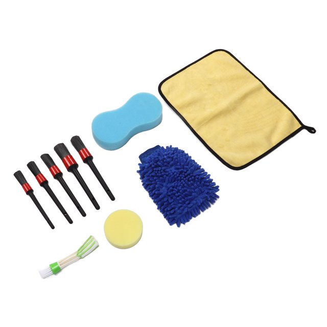 Car Cleaning Tools Kit,10Pcs Car Detailing Brush Wheel Cleaning Brush Auto Detailing Brush Set Top-Notch Performance