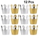 thumbnail image 2 of EeaseMX 12 coronas de papel para sombreros, coronas de cumpleaños para decoraciones de fiesta infantil (doradas y plateadas), 2 of 7