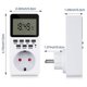 thumbnail image 2 of Interruptor de temporizador digital, interruptor de temporizador enchufable programable, 2 uds., enchufe europeo, kaili Sencillez, 2 of 3