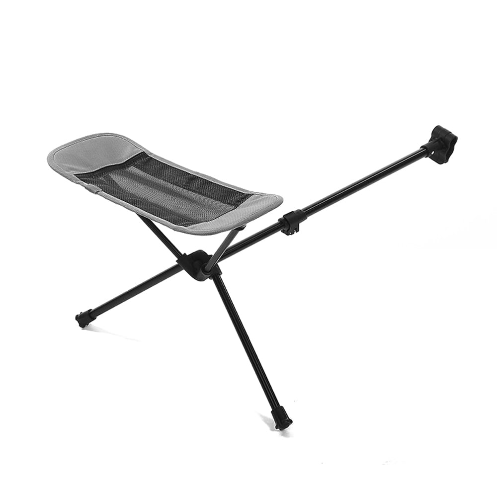 Suzicca Folding Camping Chair Footrest Portable Retractable Moon Chair Footstool Leg Rest with