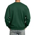 thumbnail image 6 of Men's V Neck Sweatshirt Casual Long Sleeve Solid Color Pullover Fall Winter Warm Sweatshirts Fashion Pullovers Yop Dark Green L, 6 of 6