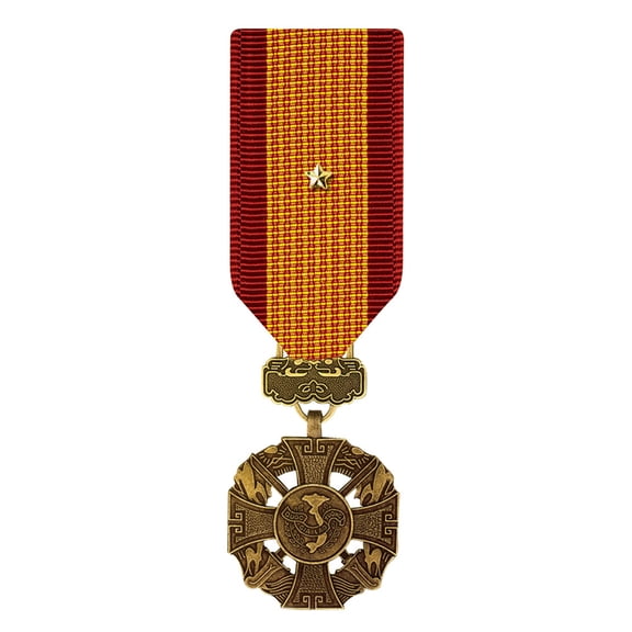 Vietnam Gallantry Cross With Gold Star Medal Miniature