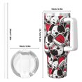 thumbnail image 4 of Vsdgher Cute Dog Pattern 40 oz Tumbler with Handle and Straw Lid | Insulated Cup Reusable Stainless Steel Water Bottle Travel Mug | Gifts for Women Men Him Her, 4 of 8