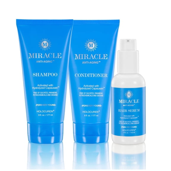 Holocuren Miracle Anti-Aging Shampoo, Conditioner, Serum