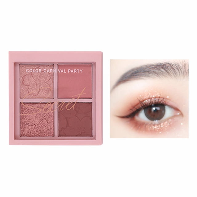 REK Cherry Story Eye Shadow Quad Advanced Sense Novice Beginner Earth Color Daily Light Makeup Eye Shadow Plate
