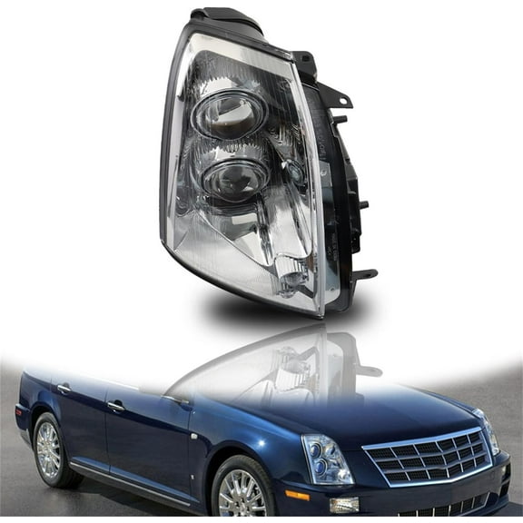 OTTULUR Headlights Assembly Replacement for Cadillac STS 2005-2011 Halogen Headlight (w/o HID) Set Passenger Side RH
