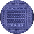 thumbnail image 1 of Ahgly Company Indoor Round Southwestern Blue Country Area Rugs, 6' Round, 1 of 4