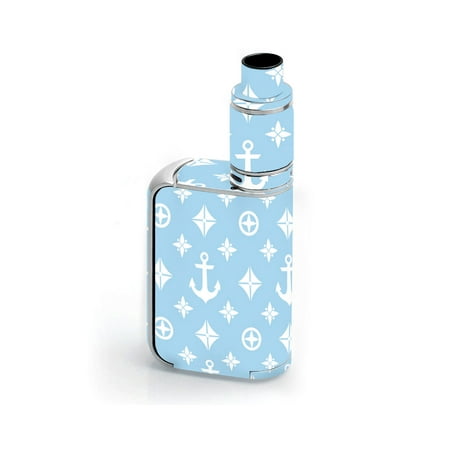 MightySkins Skin Compatible With Smok OSUB King 220W - Baby Blue Designer | Protective, Durable, and Unique Vinyl Decal wrap cover | Easy To Apply, Remove, and Change Styles | Made in the (Best Settings For Smok Alien 220w)