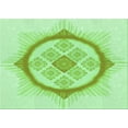 thumbnail image 1 of Ahgly Company Machine Washable Indoor Rectangle Transitional Green Area Rugs, 5' x 8', 1 of 7