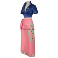 thumbnail image 5 of Disfraz de cosplay de anime, vestido, traje de cosplay de Nico Robin, gafas, peluca de fiesta, traje, disfraces para niña, traje de carnaval de Halloween, 5 of 5