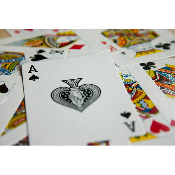 Ace Spades Spread Deck Cards Game Playing Cards-11 Inch By 17 Inch Laminated Poster With Bright ...