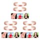 thumbnail image 2 of Minnieouse 2 Pcs Bracelet Open-end Design Women Elegant Copper Charm Cuff Wristband Bangle Accessories Workmanship Electroplate Type1 NO1, 2 of 6