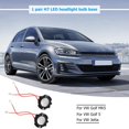 thumbnail image 3 of Retenedores Adaptadores Base Bombilla Faro LED H7 Kuymtek para Golf 5 MK5, 3 of 6