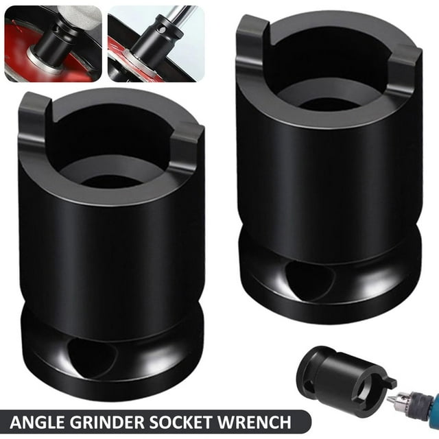 MesaSe Lochimu2 Pack Angle Meuleuse Clé à Main Clé Électrique Douille Acier Robuste Angle Meuleuse Adaptateur de Fil Compatible avec 1/2 (12,5 Mm) Port