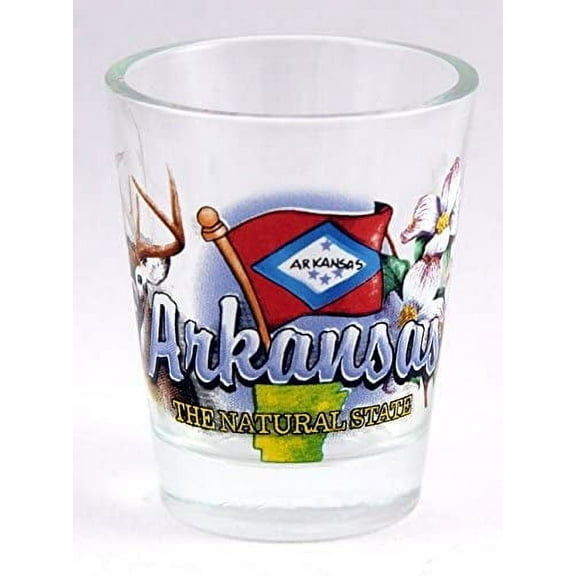 Arkansas Natural State Elements Shot Glass jks