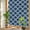 Lake Blue, variant on Rainbow Window Privacy Film, Purple Moroccon Static Cling Window Film PVC, Country Chic Ethnic Minimalist Motifs No Glue UV Blocking Glass Covering, Removable Stained Glass Sticker 17.7''x39.3''
