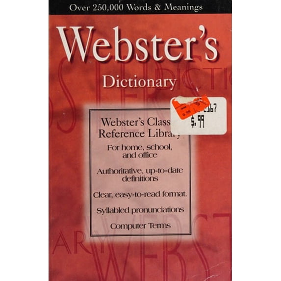 Pre-Owned Webster's Dictionary (Paperback) 1569873518 9781569873519