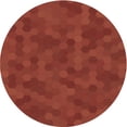 thumbnail image 1 of Ahgly Company Indoor Round Patterned Tomato Sauce Red Area Rugs, 7' Round, 1 of 6
