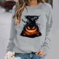 thumbnail image 2 of Sweatshirts for Women Halloween Printed Long Sleeve Hooded Hoodie, 2 of 6