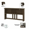 thumbnail image 3 of Pemberly Row 60W Hutch for L Shaped Desk in Ash Brown - Engineered Wood, 3 of 7