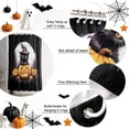 thumbnail image 6 of Shower Curtains for Bathroom-36"x72",Halloween Scary Pumpkin Ghost Waterproof Bath Curtain Grommet Shower Curtain Set with Hooks, 6 of 9