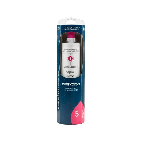 Everydrop by Whirlpool Filtro para refrigerador de agua y hielo 5, EDR5RXD1, paquete individual