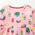 thumbnail image 6 of NIEWTR Girl Long Sleeve Dress Fall Winter Princess Causal Snowman, Christmas Tree, Santa Claus Print Dresses(5Y,Z04-Pink), 6 of 6