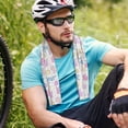 thumbnail image 7 of Xecao Easter Colorful Rabbit Ice Towel: a quick-dry, cold sweat-absorbing neck wrap perfect for running, swimming, yoga, gym workouts, and all your exercise needs, 7 of 7
