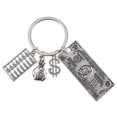 thumbnail image 4 of MasteelfCA 1pc Funny Dollar Key Chain Bag Keys Hanging Pendant Decorative Keychain, 4 of 8