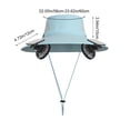 thumbnail image 3 of JZCHUNTOY Solar Fan Hat 1 Pack with 2 Detachable Fans, USB Rechargeable Long Battery Life Outdoor Sun Shade Cap, UV Protection Breathable Adjustable Cooling Hat for Hiking Camping Gardening, 3 of 6