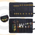 thumbnail image 3 of Tool Bag 22 Pockets, Tool Pouches, Portable Tool Organizer, Foldable/Rollable 601D Oxford Toolkit Storage Roll (Tool-Free) for Gardener/Electrician/Ca, 3 of 5