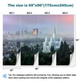 thumbnail image 3 of Peel and Stick Wallpaper Waterproof City from Hills Wall Mural Decor Self Adhesive and Removable 69in x 98in, 3 of 8