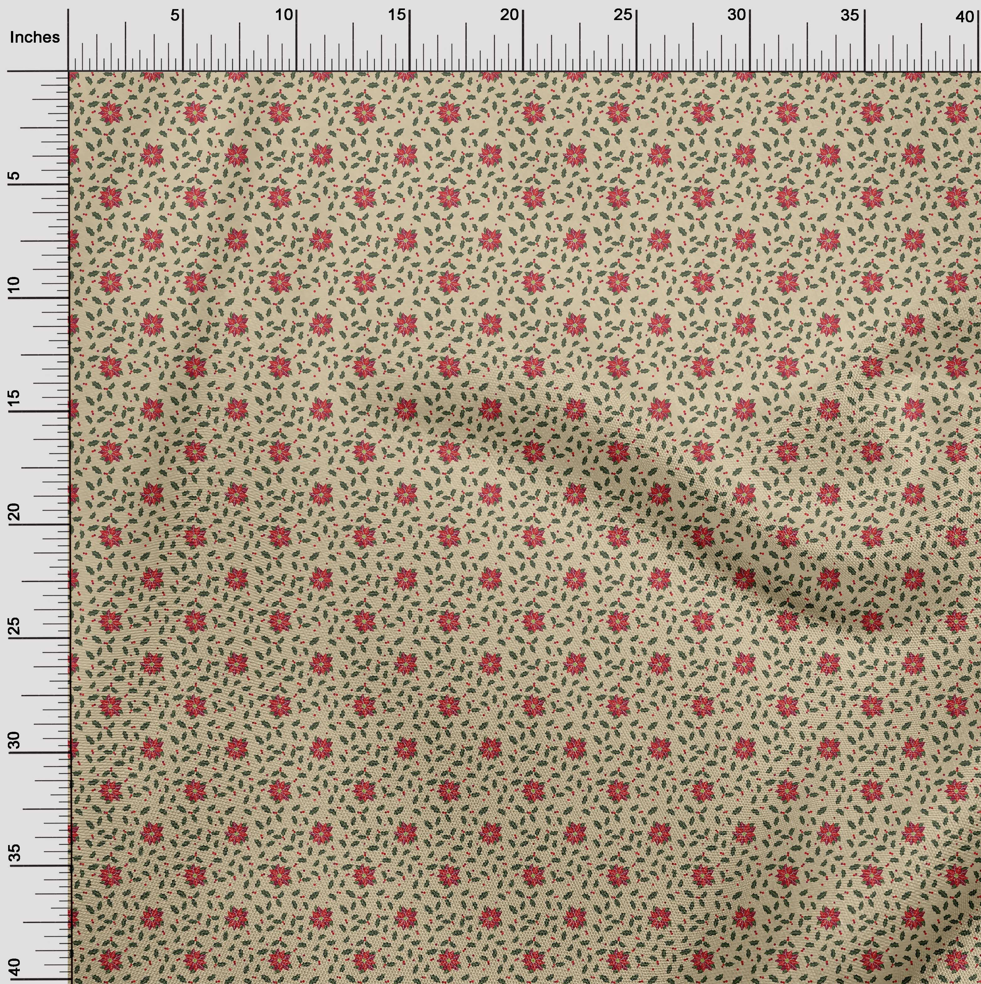 oneOone Cotton Poplin Twill Light Brown Fabric Christmas Sewing Craft Projects Fabric Prints By Yard 56 Inch Wide