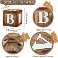 thumbnail image 4 of Happy Greetings Baby Shower Party Decoration - 4 Wood Grain Bear Blocks with Baby Letter, 4 of 6
