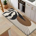 thumbnail image 5 of Black Boho Geometric and Plant Pattern Kitchen Rug Mat,Kitchen Runner Rugs Non Skid Washable,Decorative Kitchen Floor Mats for Kitchen,Sink,Laundry,17"x47.2", 5 of 7