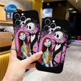 thumbnail image 4 of JIT Disney The Nightmare Before Christmas Cartoon Cute Mobile Phone Black Case Shockproof with Lens Protection TPU Officially Licensed Compatible for iPhone11/12/13/14/15 P, 4 of 4