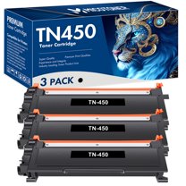 True Image 3-Pack Compatible Toner Cartridge Replacement for Brother TN-450 TN450 High Yield works with Brother HL-2220 2230 2240 2270 MFC-7360 7460DN 7860DW DCP-7060 7070DW(Black 2,600 Pages)