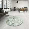 thumbnail image 4 of Ahgly Company Machine Washable Indoor Rectangle Contemporary Grey Gray Area Rugs, 7' x 10', 4 of 7