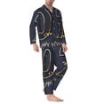 thumbnail image 2 of Pofeuu 2025 New Year 2 Print Men's Long Sleeve Pajama Set Pijamas Para Hombres Pijamas Para Hombres Mens Pajamas Set-XX-Large, 2 of 7