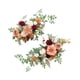 thumbnail image 5 of 2x flores traseras para silla de boda, decoración para pasillo de boda, arreglo Floral, botín moderno de flores artificiales para aniversario, 5 of 9