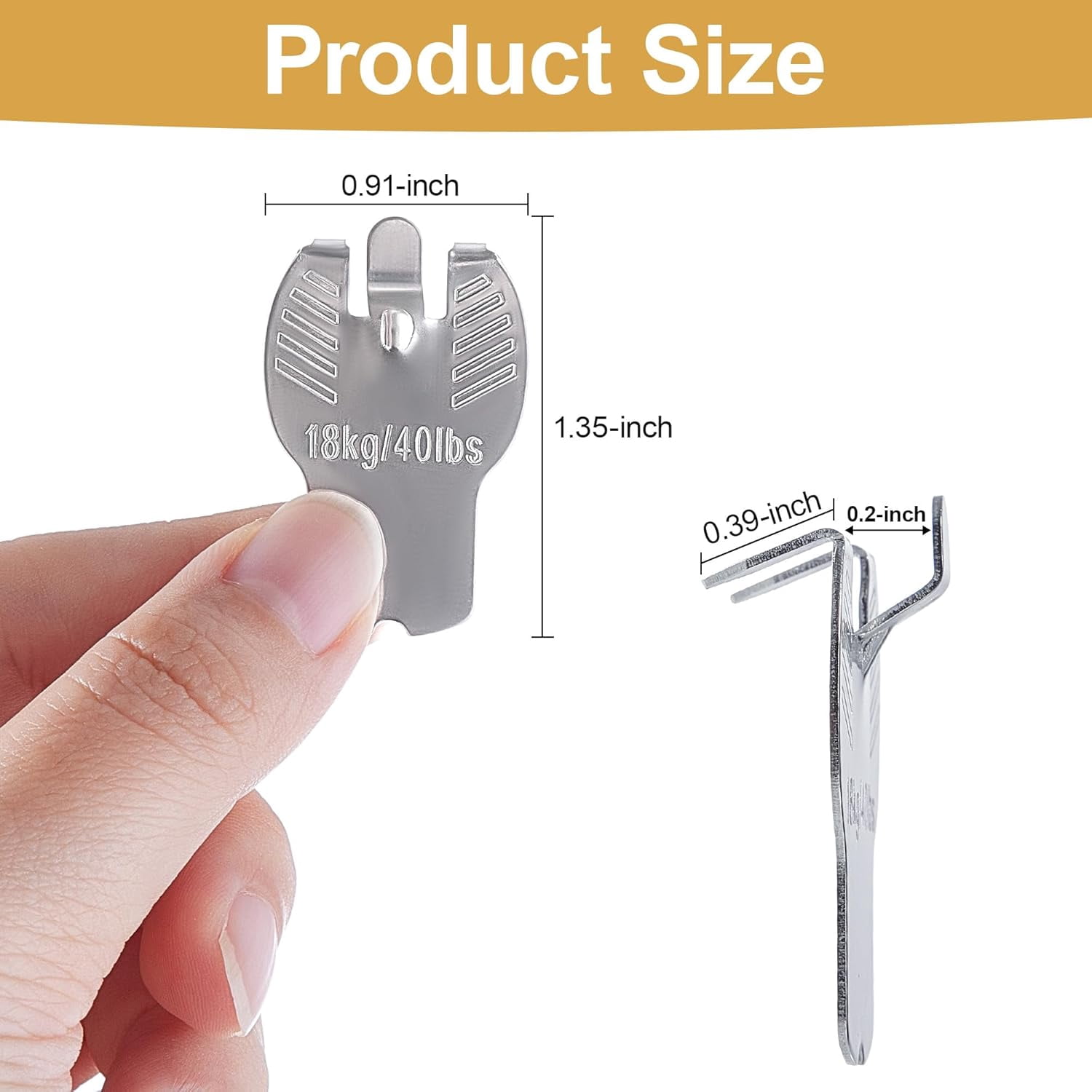 Claw Hangers for Drywall - Claw Picture Hangers for Hanging Picture, Mirror, Painting, Minimal Damage Easy Installation Drywall Hangers for Home, Office & Dorm Decor