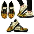 thumbnail image 1 of Classic Sunflower Flower Design Sign Language Print Lightweight Lace-up Outdoor Shoes Comfortable Platform Sneakers, 1 of 5