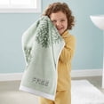 thumbnail image 6 of REGALWOVEN Pure Cotton Decorative Hand Towels with Dandelion Pattern, Ultra Soft Absorbent Quick Dry Bathroom Towels for Home, Spa, 29" x 13" Green 2pk, 6 of 7